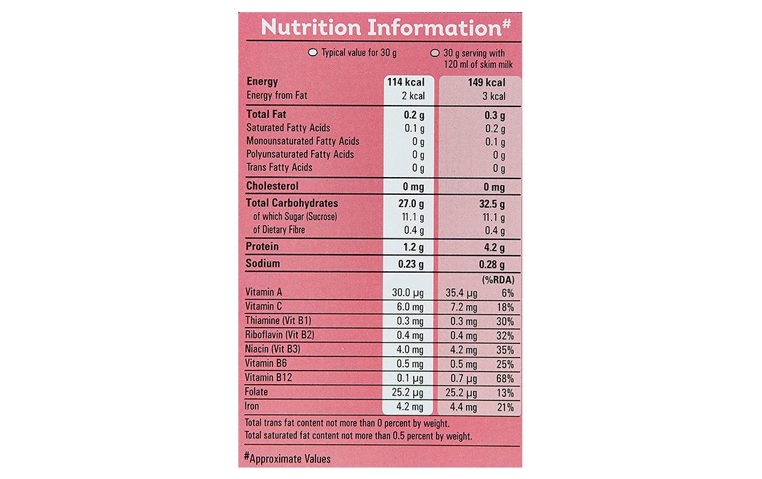 Kellogg's Corn Flakes with Real Strawberry Puree   Box  275 grams